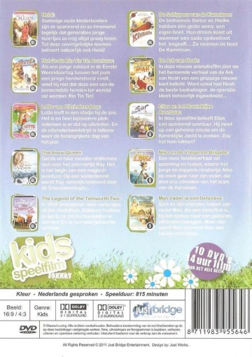 Kids Speelfilm Pakket Achterkant