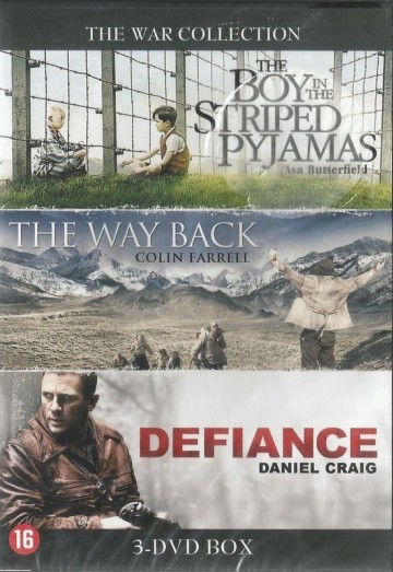 War Collection The Boy in striped pyjamas/The Way Back/Defiance